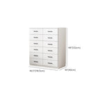 Armoire de rangement blanche minimaliste avec fermeture amortie et tiroirs