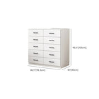 Armoire de rangement blanche minimaliste avec fermeture amortie et tiroirs