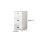 Armoire de rangement blanche minimaliste avec fermeture amortie et tiroirs