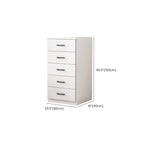 Armoire de rangement blanche minimaliste avec fermeture amortie et tiroirs