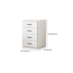 Armoire de rangement blanche minimaliste avec fermeture amortie et tiroirs