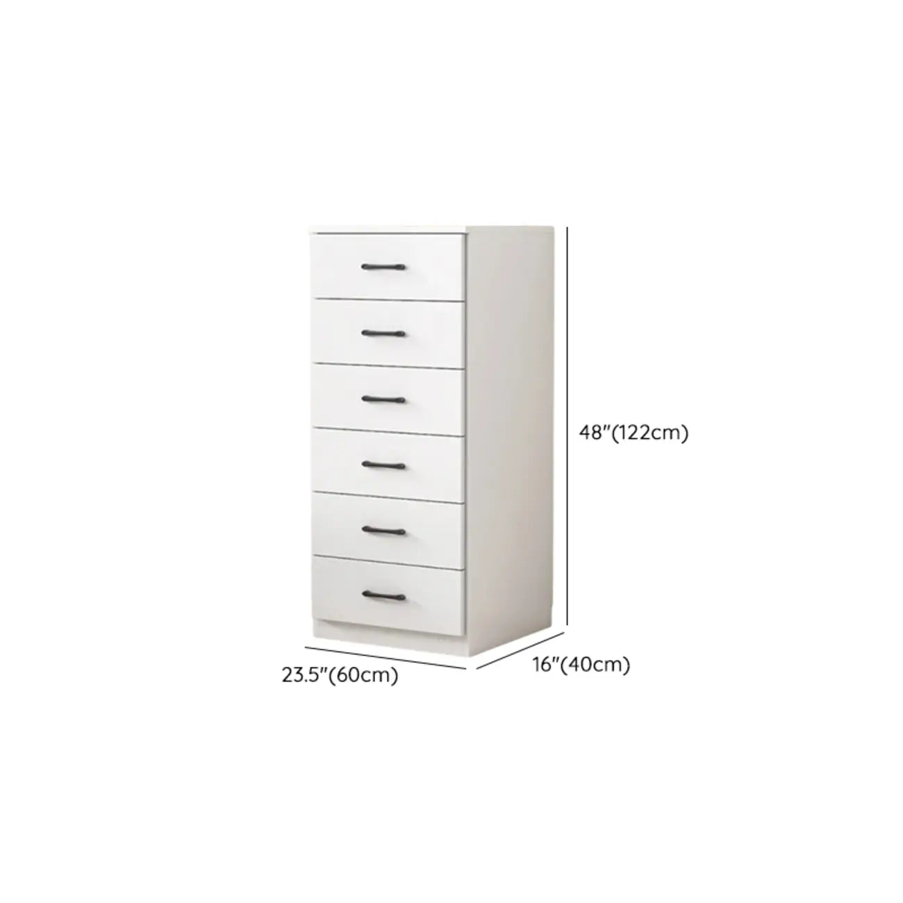 Armoire de rangement blanche minimaliste avec fermeture amortie et tiroirs