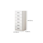 Armoire de rangement blanche minimaliste avec fermeture amortie et tiroirs