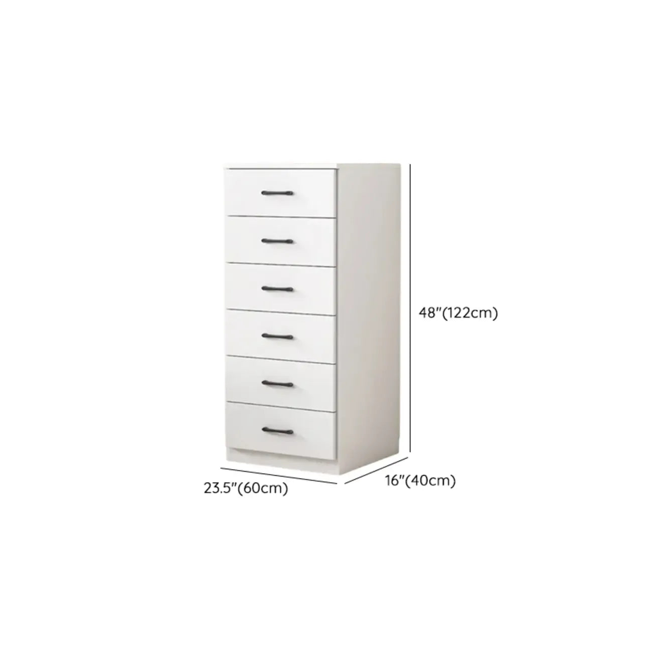 Armoire de rangement blanche minimaliste avec fermeture amortie et tiroirs