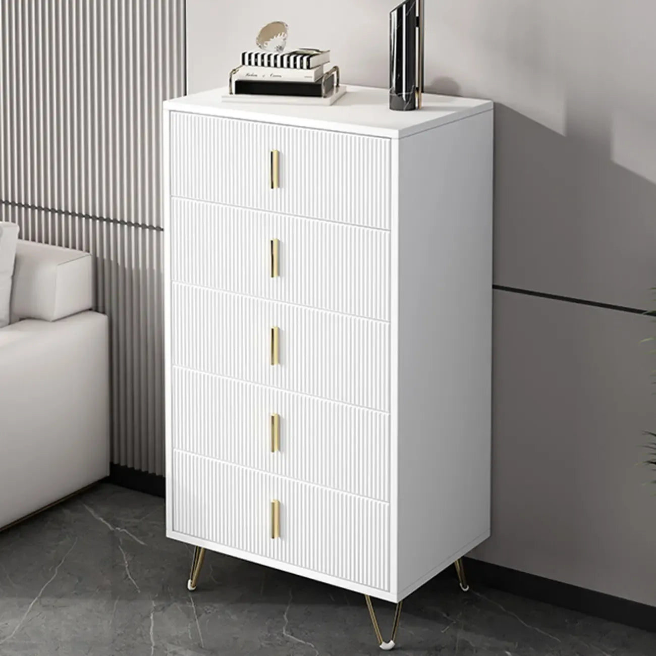 Mobile Contenitore in Legno a 4 Gambe con Ante e Cassetti per la Casa