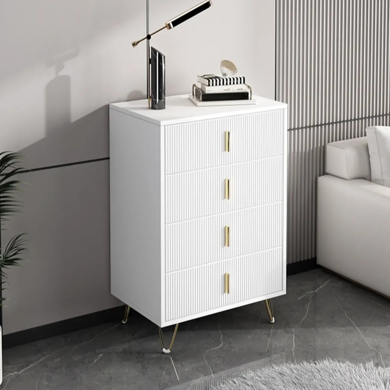 Mobile Contenitore in Legno a 4 Gambe con Ante e Cassetti per la Casa