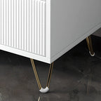 Mobile Contenitore in Legno a 4 Gambe con Ante e Cassetti per la Casa