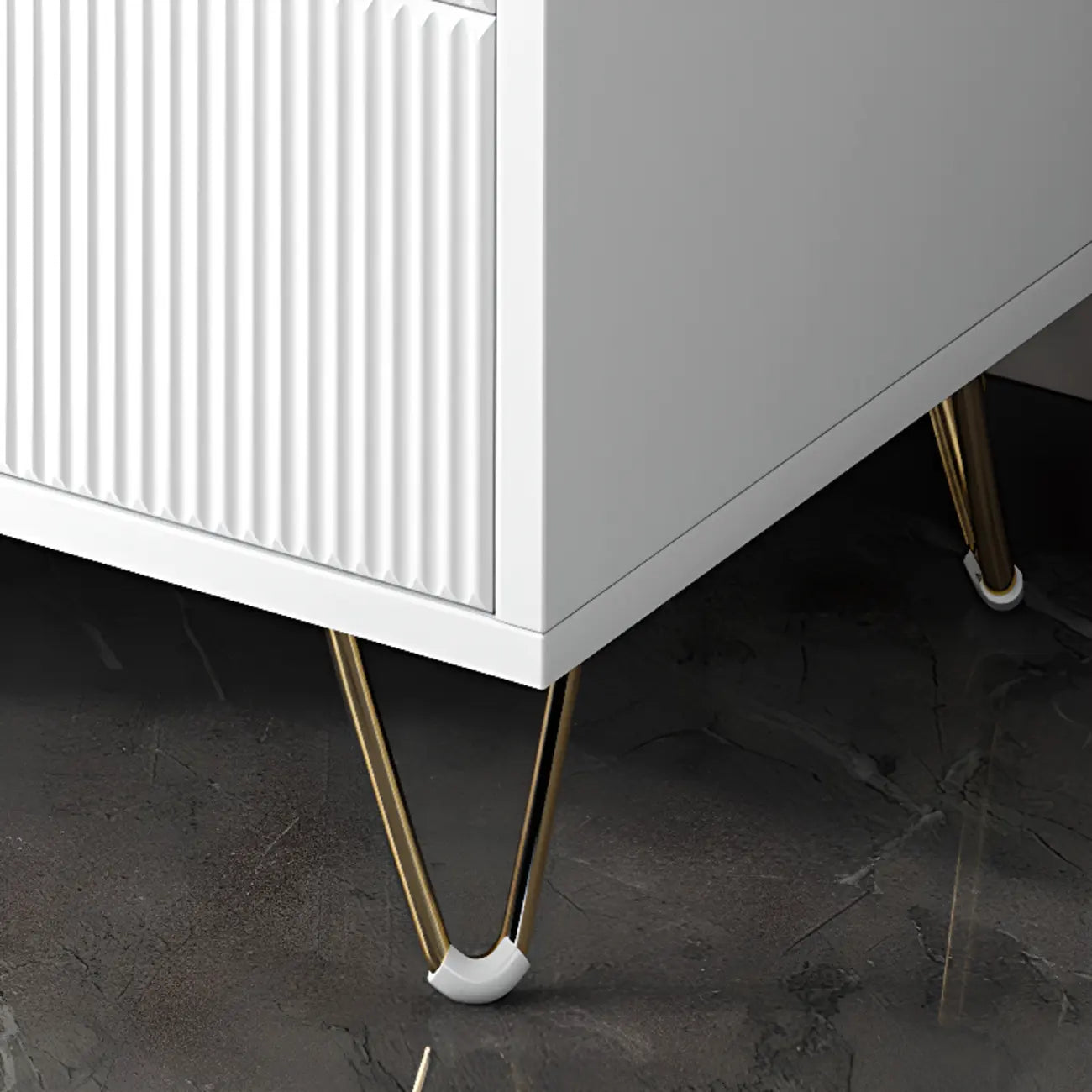 Mobile Contenitore in Legno a 4 Gambe con Ante e Cassetti per la Casa
