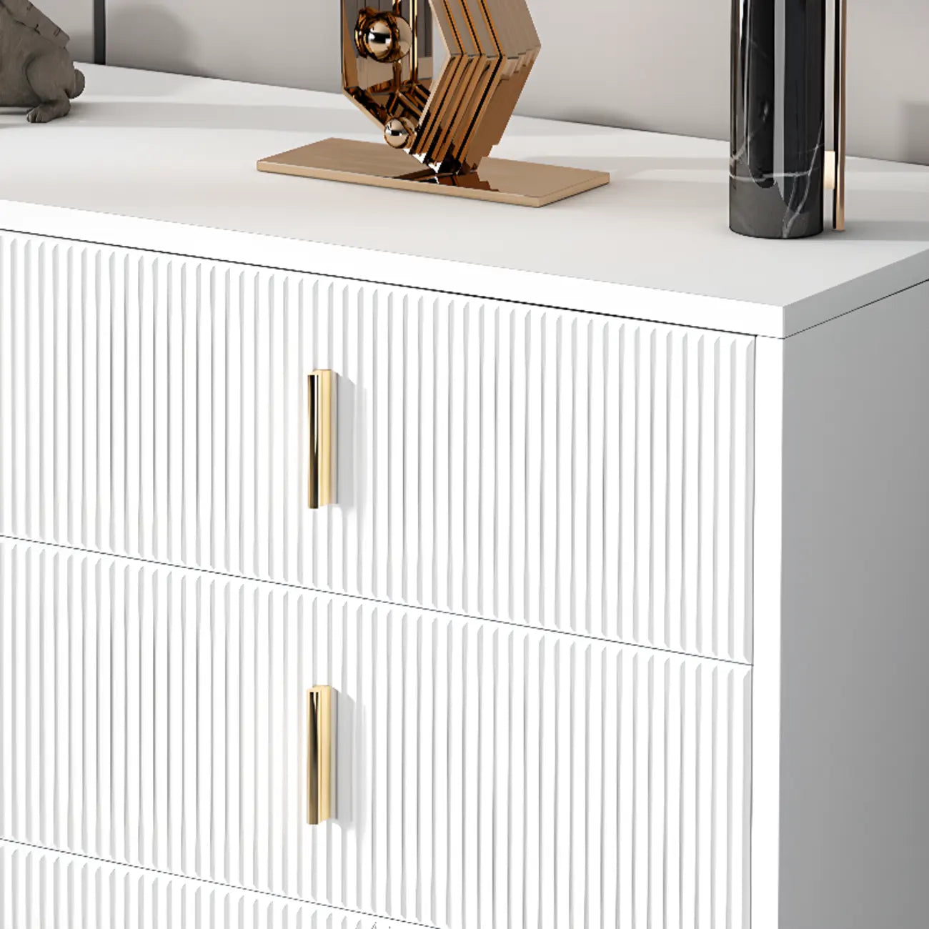 Mobile Contenitore in Legno a 4 Gambe con Ante e Cassetti per la Casa