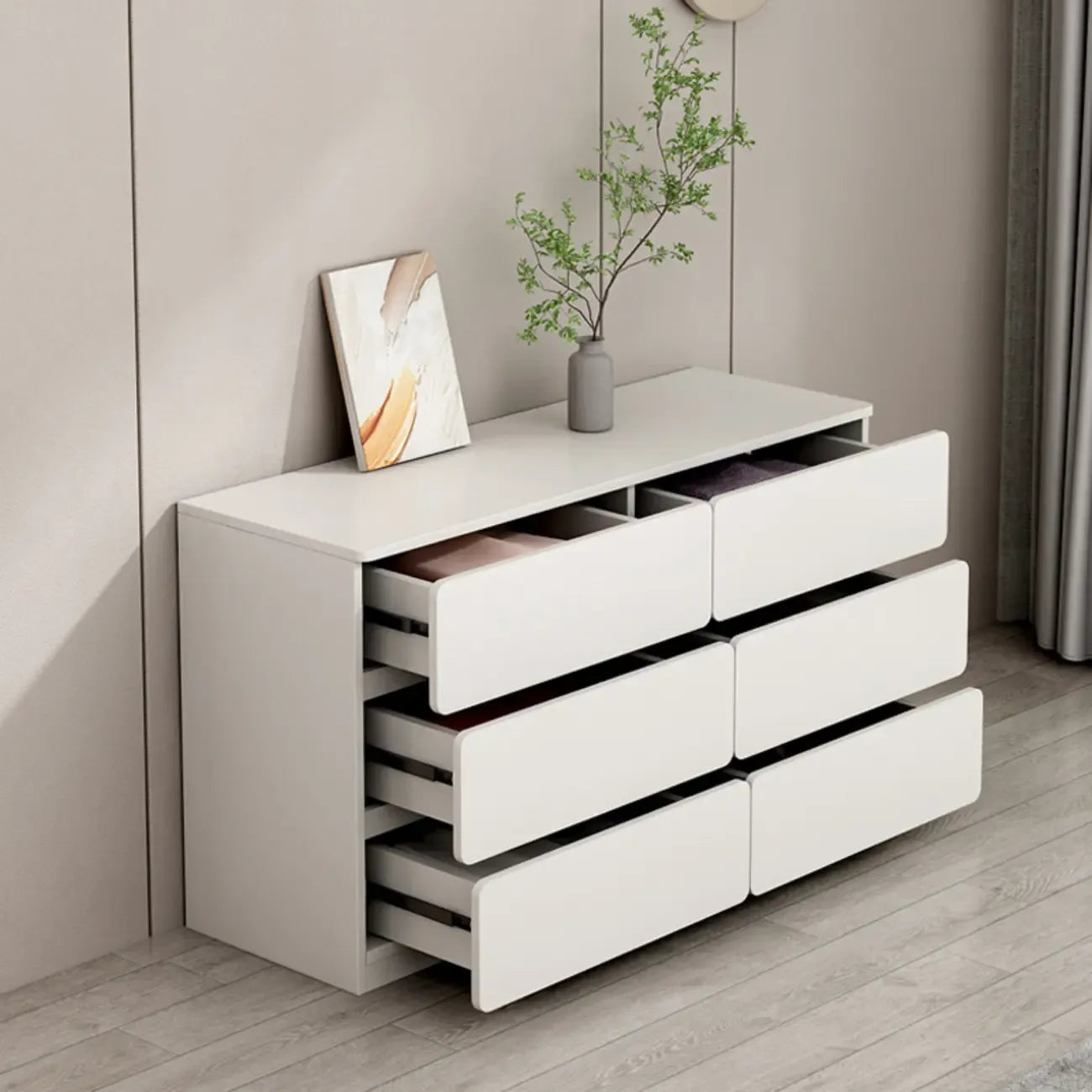 Commodes d'appoint rectangulaires artistiques avec design autoportant