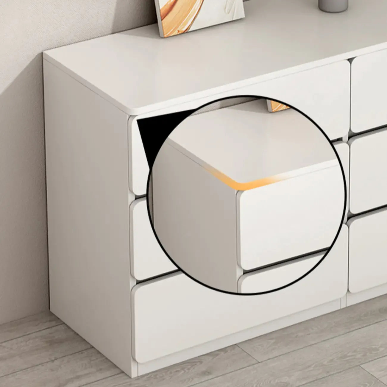 Commodes d'appoint rectangulaires artistiques avec design autoportant