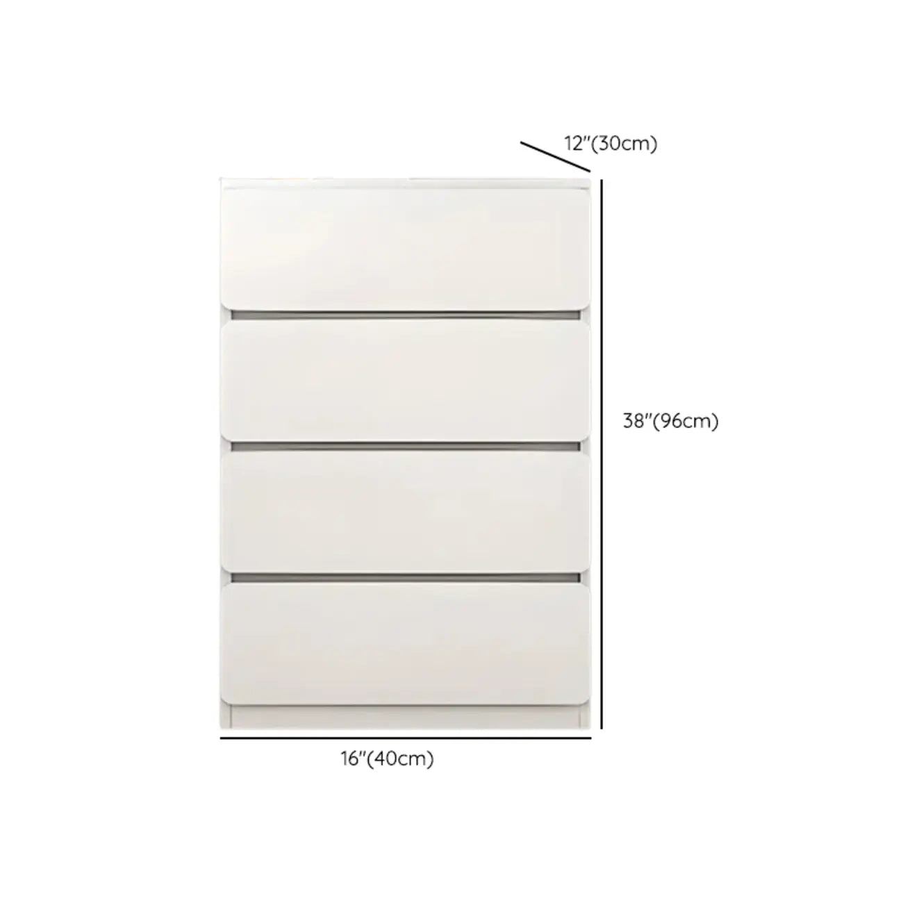 Commodes d'appoint rectangulaires artistiques avec design autoportant