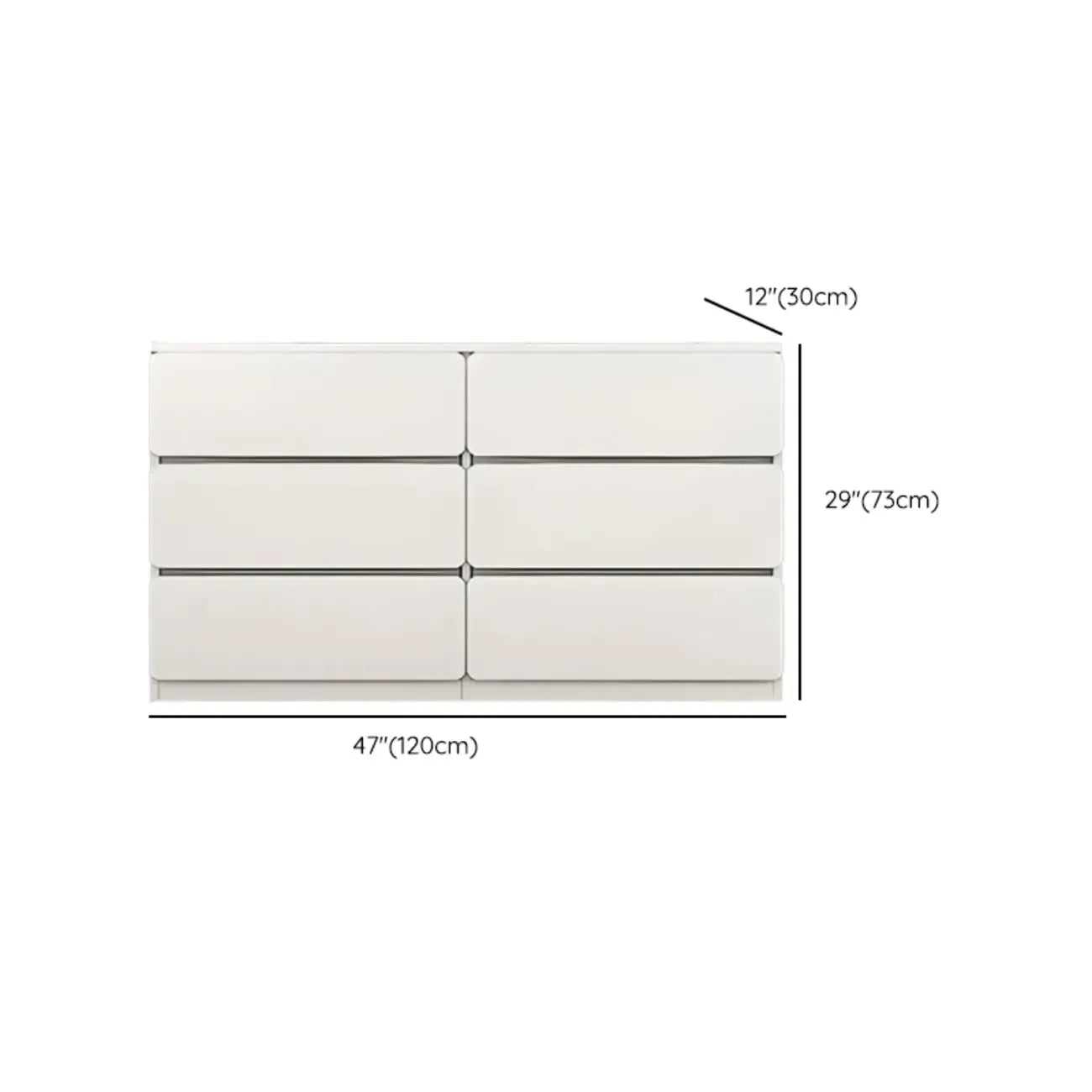 Commodes d'appoint rectangulaires artistiques avec design autoportant