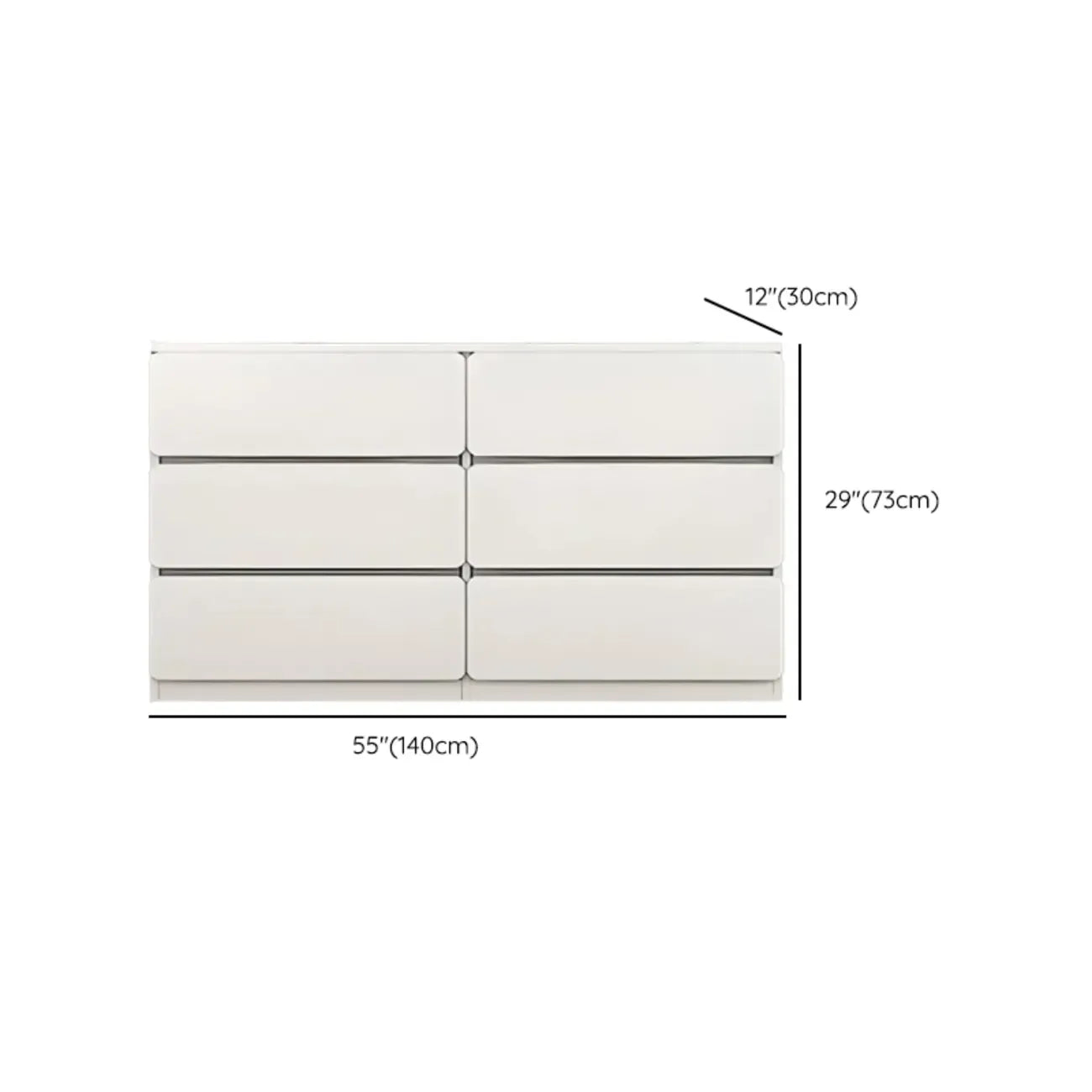 Commodes d'appoint rectangulaires artistiques avec design autoportant