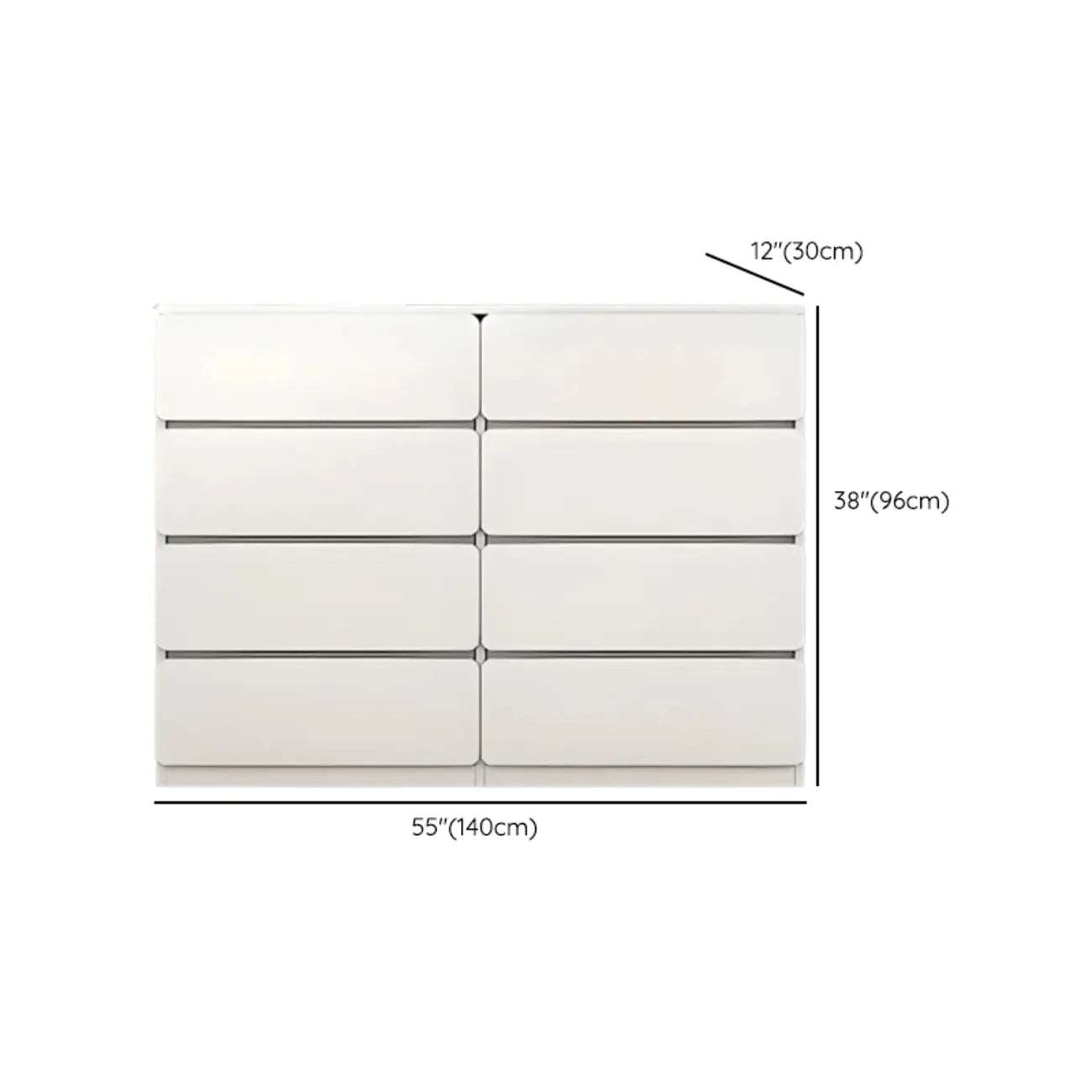 Commodes d'appoint rectangulaires artistiques avec design autoportant