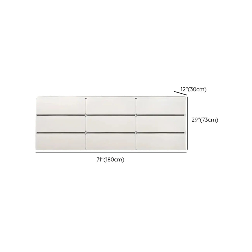 Commodes d'appoint rectangulaires artistiques avec design autoportant
