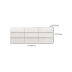 Commodes d'appoint rectangulaires artistiques avec design autoportant