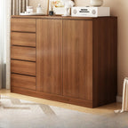 Armoire de rangement blanche autoportante avec tiroirs pour chambre à coucher