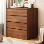 Armoire de rangement blanche autoportante avec tiroirs pour chambre à coucher