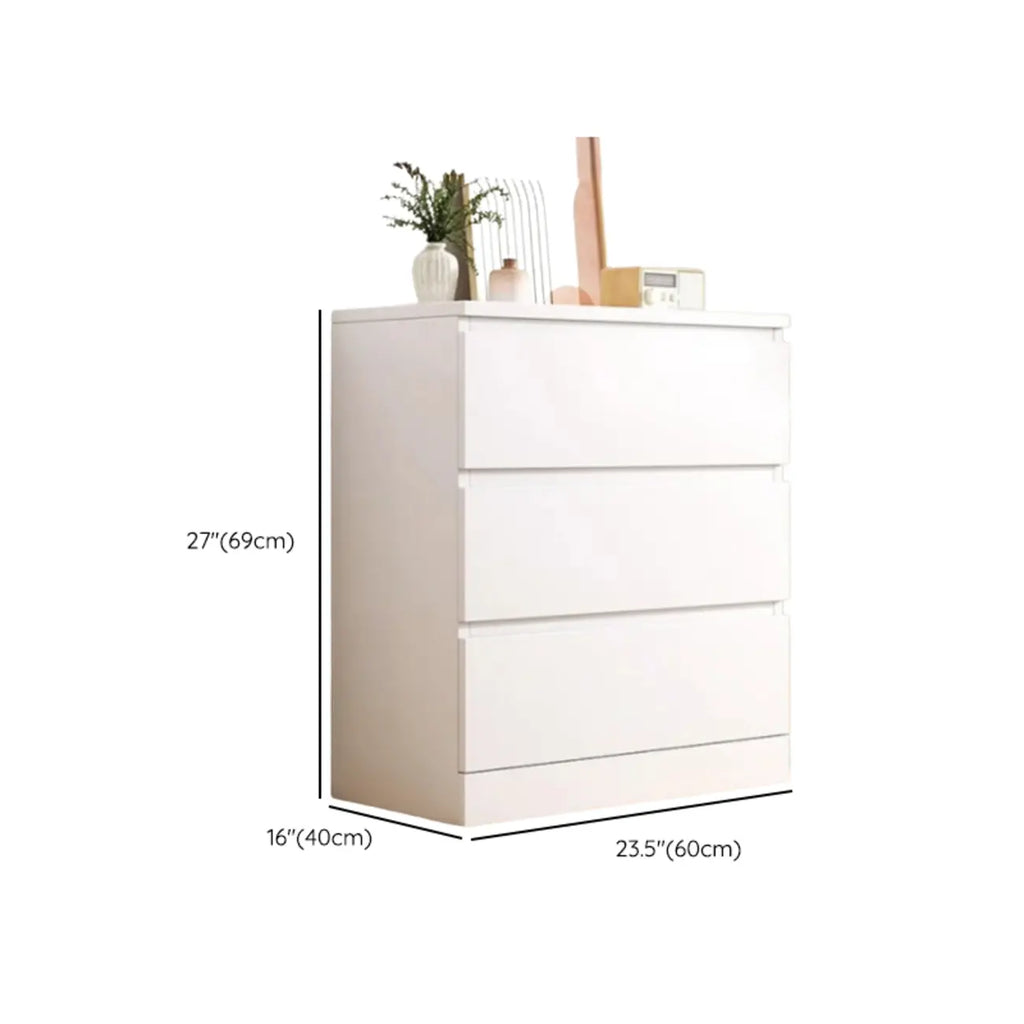 Armoire de rangement blanche autoportante avec tiroirs pour chambre à coucher