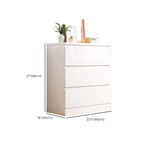 Armoire de rangement blanche autoportante avec tiroirs pour chambre à coucher