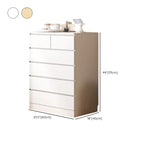 Armoire de rangement blanche autoportante avec tiroirs pour chambre à coucher