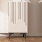 Meuble d'appoint kaki à la finition unique pour la décoration intérieure