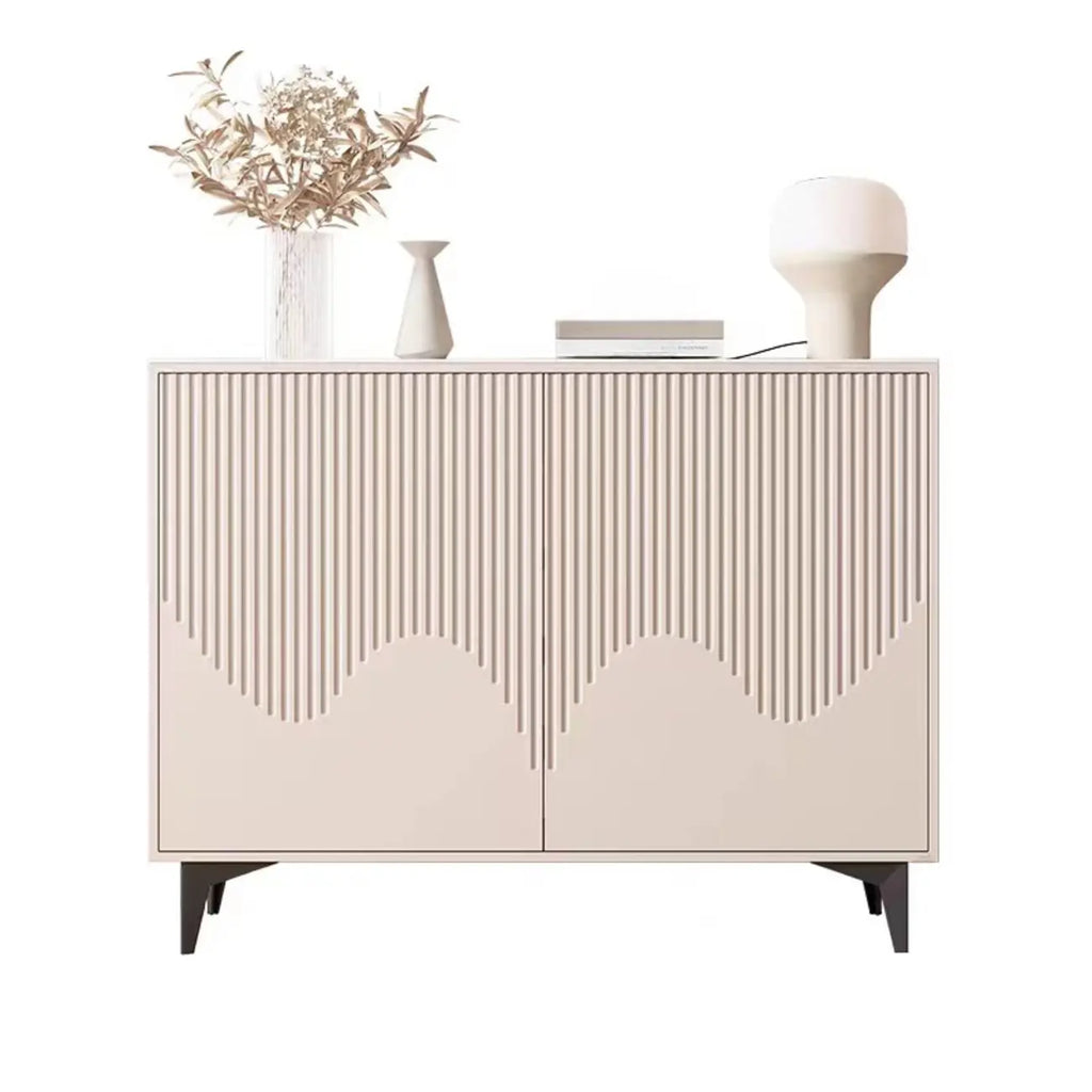 Meuble d'appoint kaki à la finition unique pour la décoration intérieure