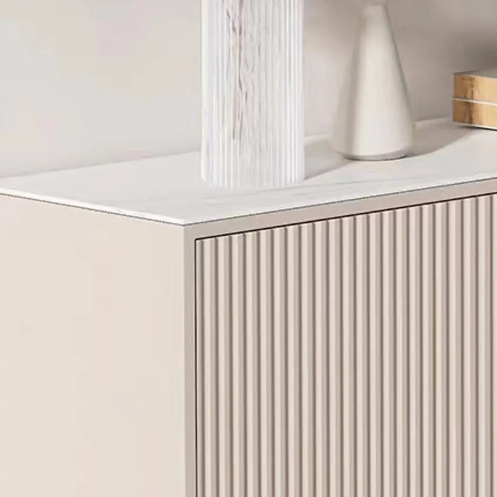 Meuble d'appoint kaki à la finition unique pour la décoration intérieure