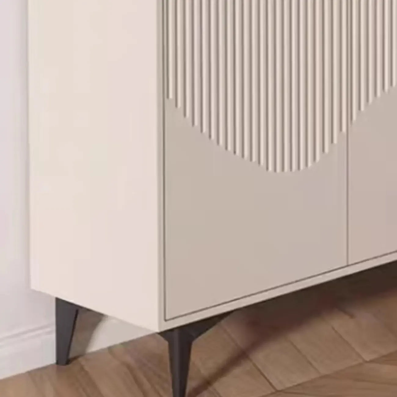 Meuble d'appoint kaki à la finition unique pour la décoration intérieure