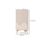 Meuble d'appoint kaki à la finition unique pour la décoration intérieure