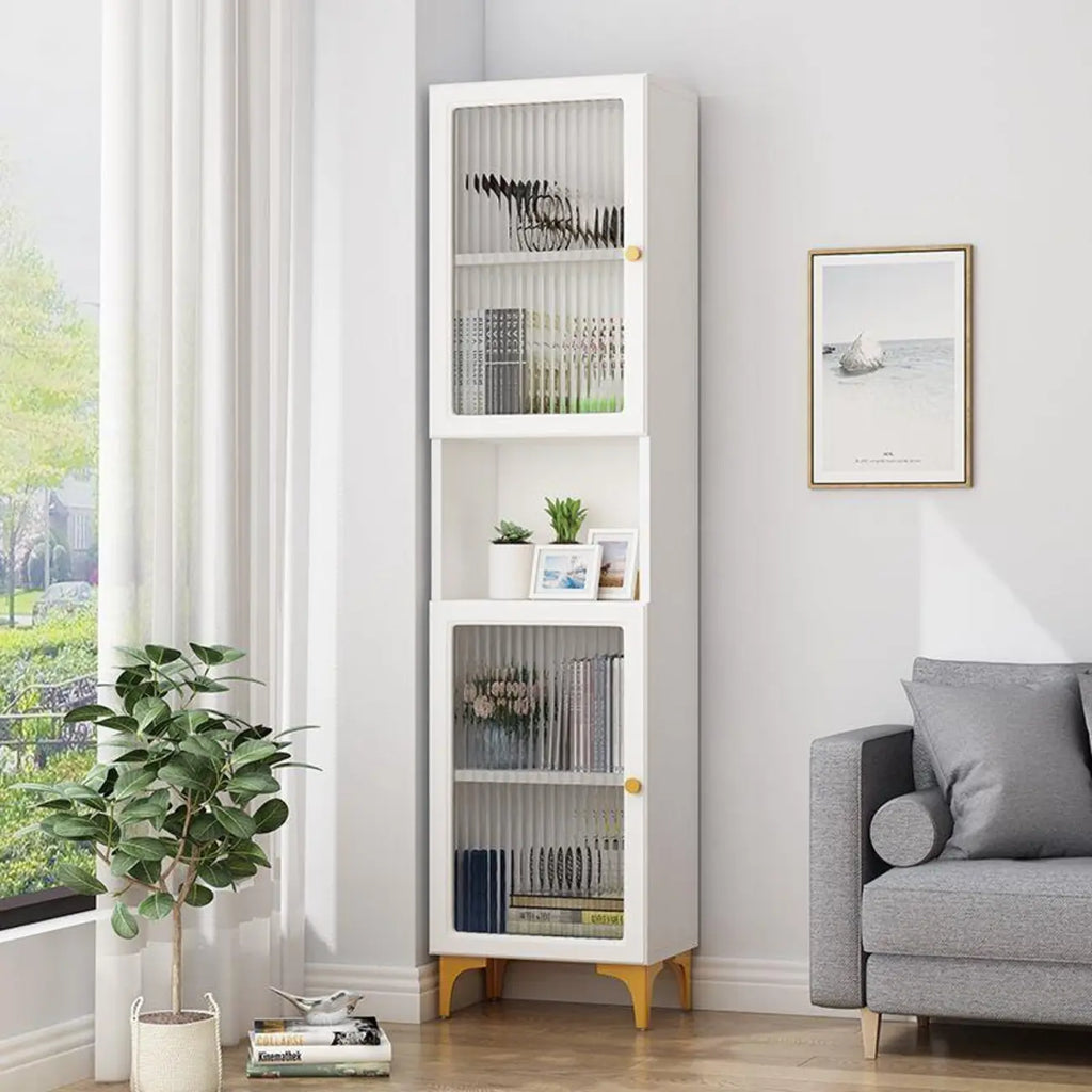 Vetrina rettangolare in legno con anta in vetro da 47"-71.5H