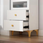 Vetrina rettangolare in legno con anta in vetro da 47"-71.5H