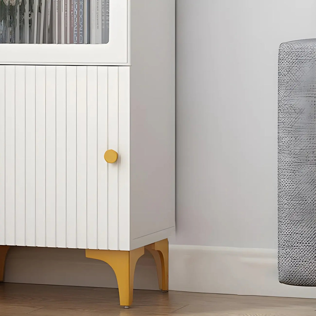 Vetrina rettangolare in legno con anta in vetro da 47"-71.5H