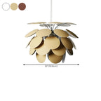 Lustre moderne à 5 niveaux avec structure métallique réglable