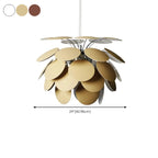 Lustre moderne à 5 niveaux avec structure métallique réglable