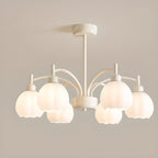 Lustre moderne à 6 lumières en forme de fleur pour salon