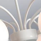 Lustre moderne à 6 lumières en forme de fleur pour salon