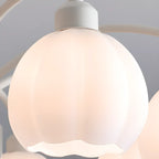Lustre moderne à 6 lumières en forme de fleur pour salon