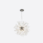 Lustre moderne en cristal avec motif en étoile