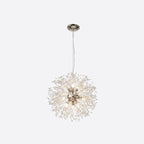 Lustre moderne en cristal avec motif en étoile
