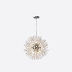 Lustre moderne en cristal avec motif en étoile