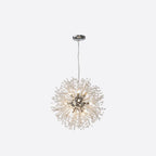 Lustre moderne en cristal avec motif en étoile