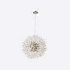 Lustre moderne en cristal avec motif en étoile