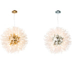 Lustre moderne en cristal avec motif en étoile