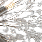 Lustre moderne en cristal avec motif en étoile