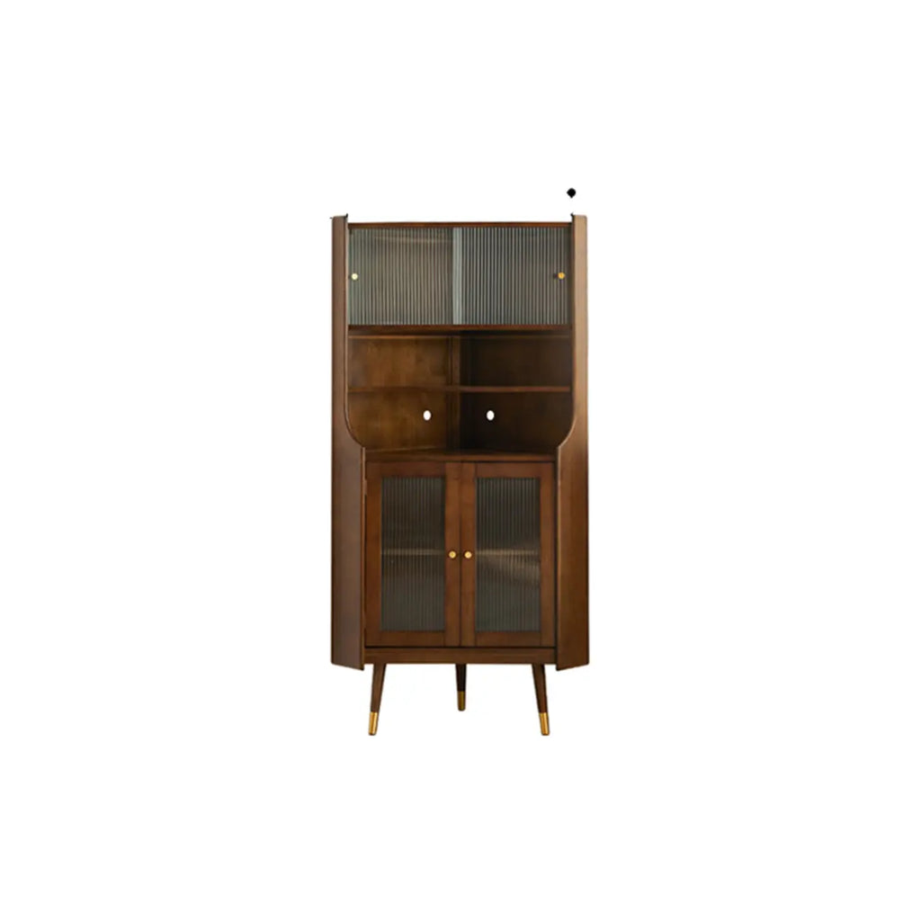 Mobiletto da cucina retrò a 3 gambe in legno per l'arredamento del soggiorno