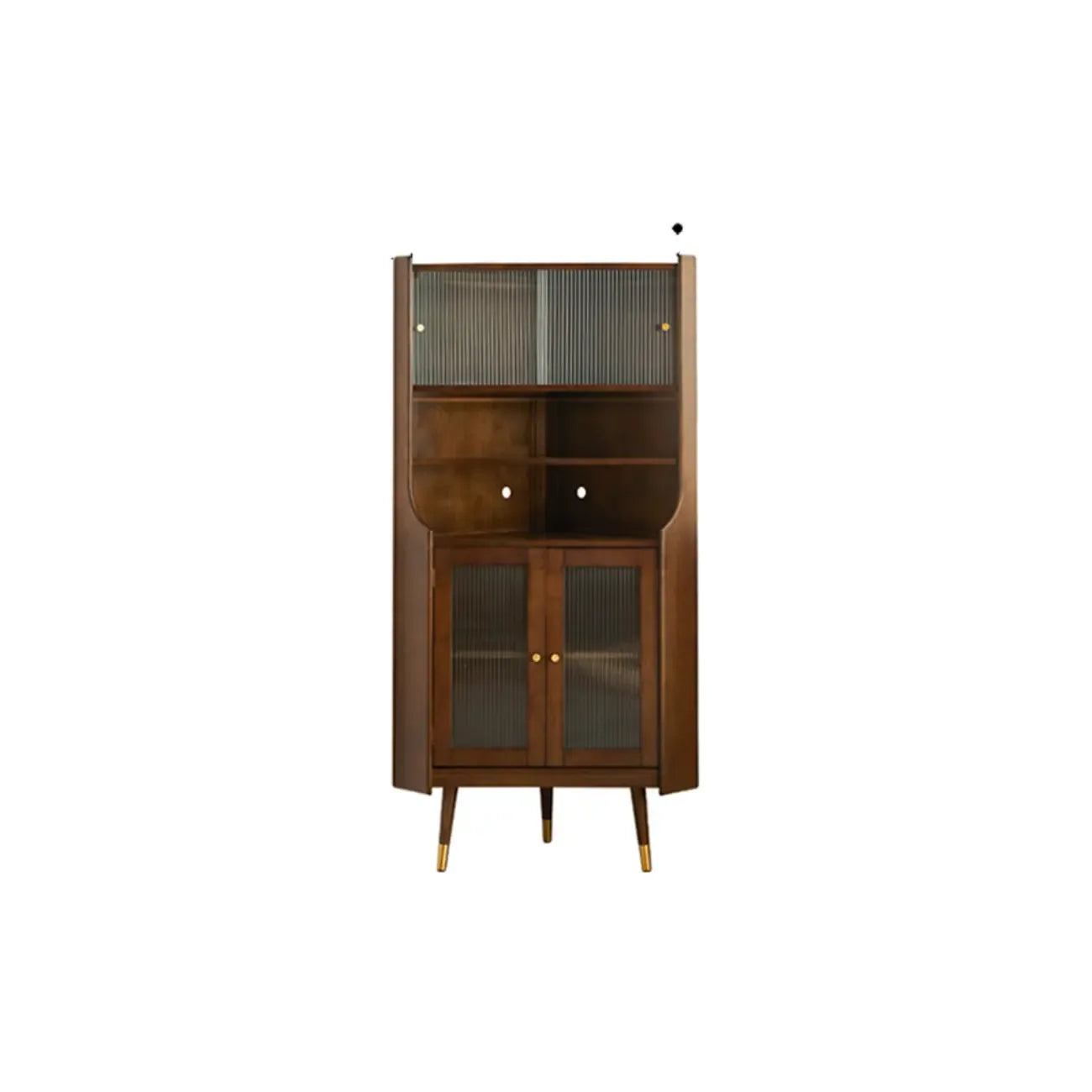 Mobiletto da cucina retrò a 3 gambe in legno per l'arredamento del soggiorno