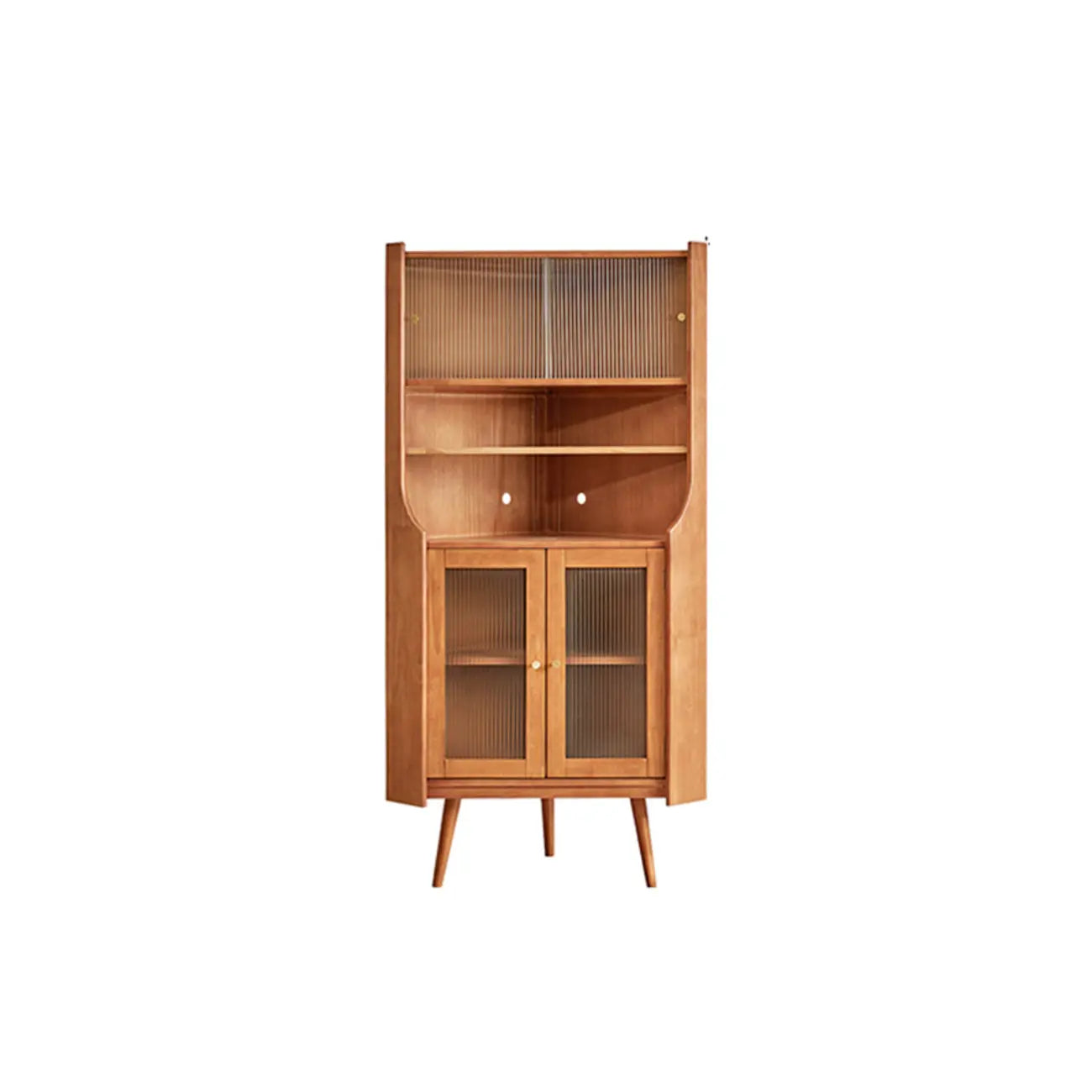 Mobiletto da cucina retrò a 3 gambe in legno per l'arredamento del soggiorno