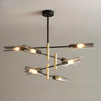 Lustre linéaire industriel moderne à hauteur réglable
